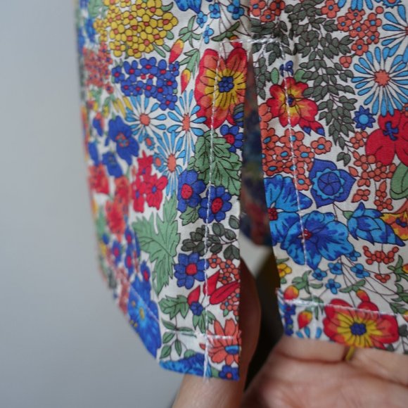 J.Crew Cotton popover top in Liberty Margaret Annie floral print XS 0 2 - Picture 9 of 16
